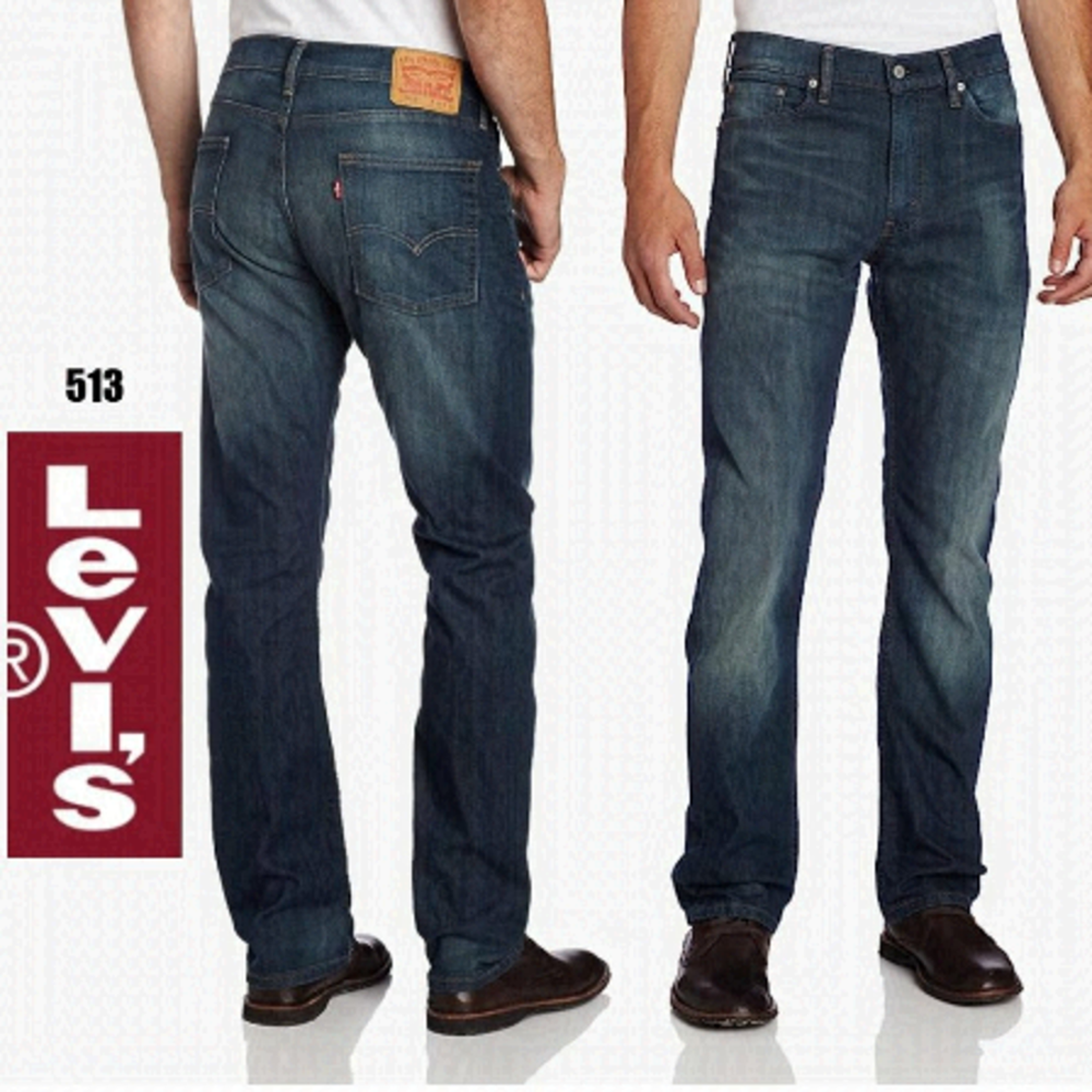 LEVI'S 513 Slim Straight Leg Jeans Size 33